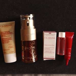Clarins double serum with samples!!! Bundle